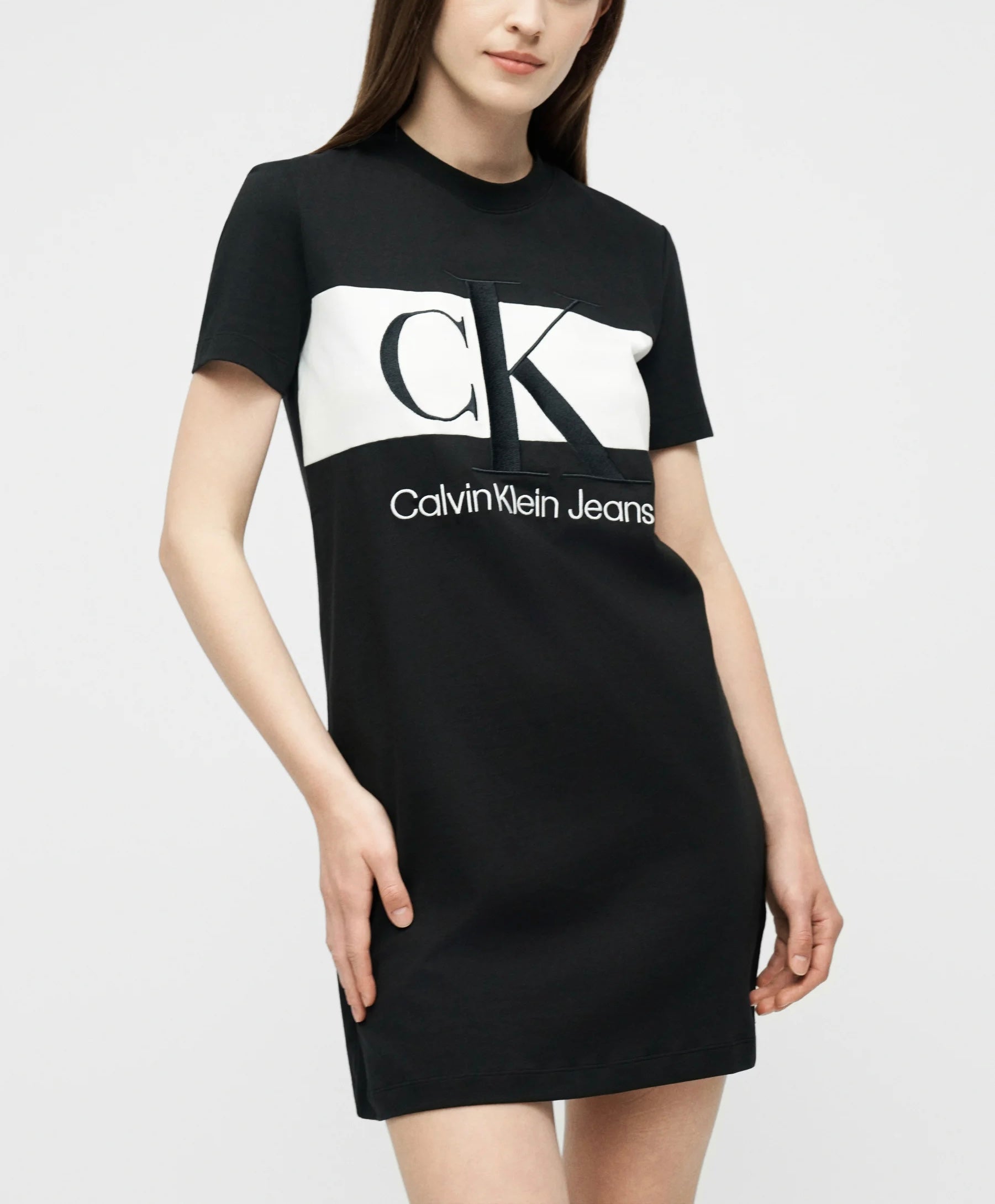 Vestito CK in maglia con logo